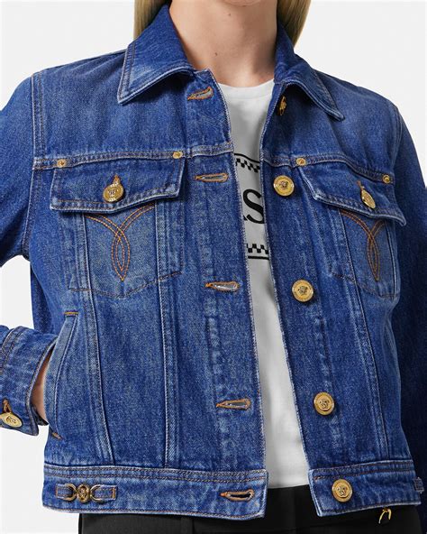 versace denim jacket price|Versace jacket price.